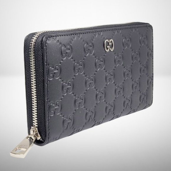 GUCCI GG SIGNATURE ZIP AROUND WALLET - Picture 9 of 12